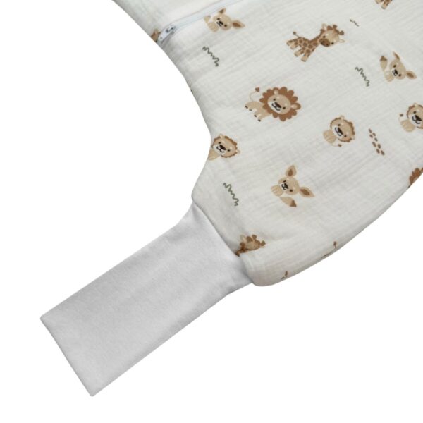Spalna vreča z nogicami (muslin), levček 3